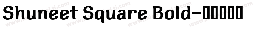 Shuneet Square Bold字体转换